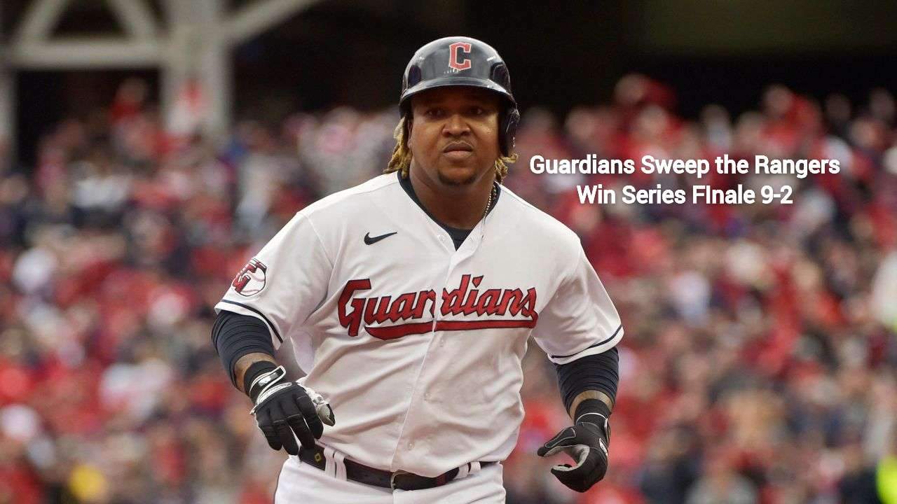 Jose Ramirez homers on birthday, Guardians complete sweep of Rangers